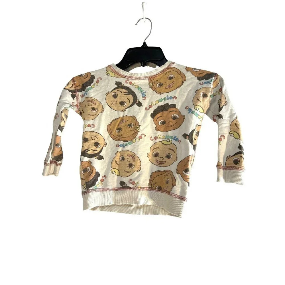 Coco Melon Girls Sweat Shirt Multicolored Size 3T